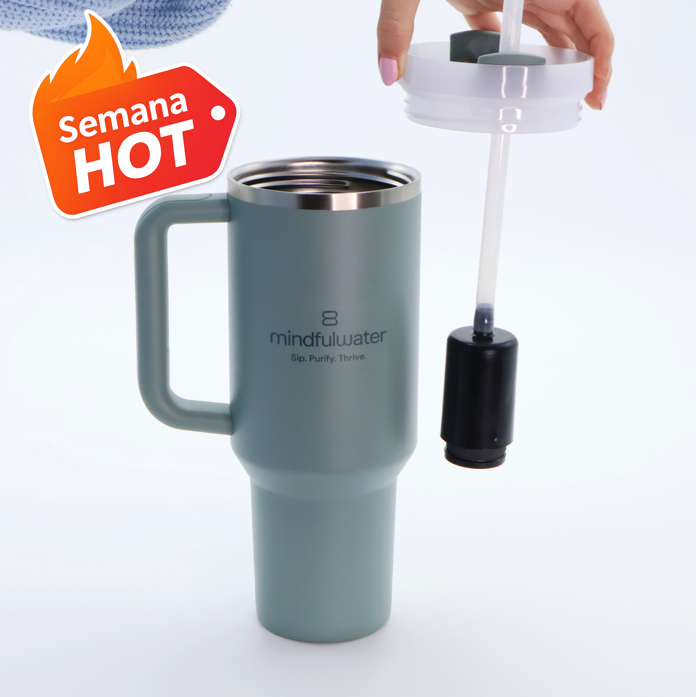 Thermo Stanley x Mindful Water con filtro incorporado: edición limitada.
