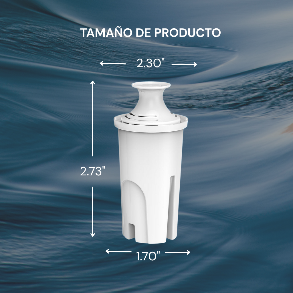 Pack of 4 Alkaline Water Filters for Pitcher and/or Container